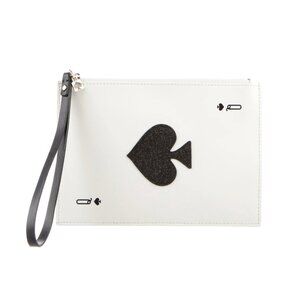 Kate Spade New York Leather Queen of Aces Clutch Bag